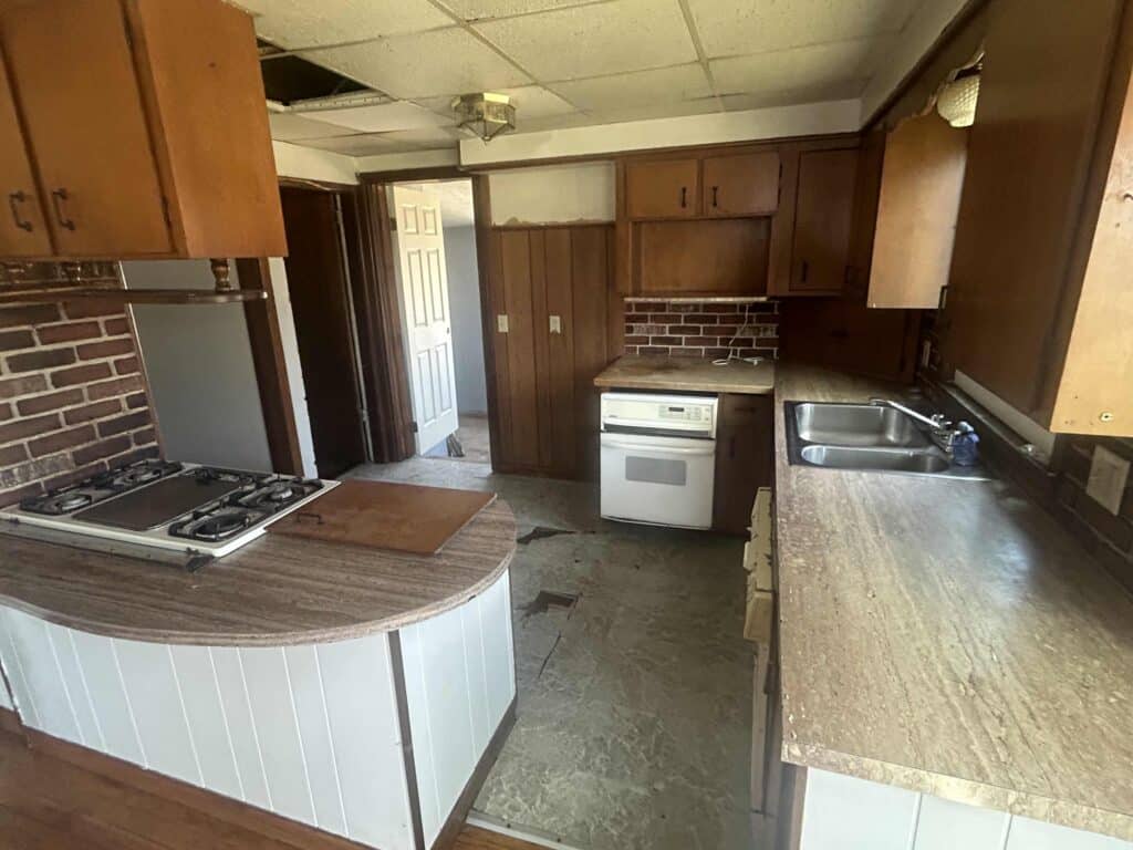 Kitchen in rhode island house we bought with cash